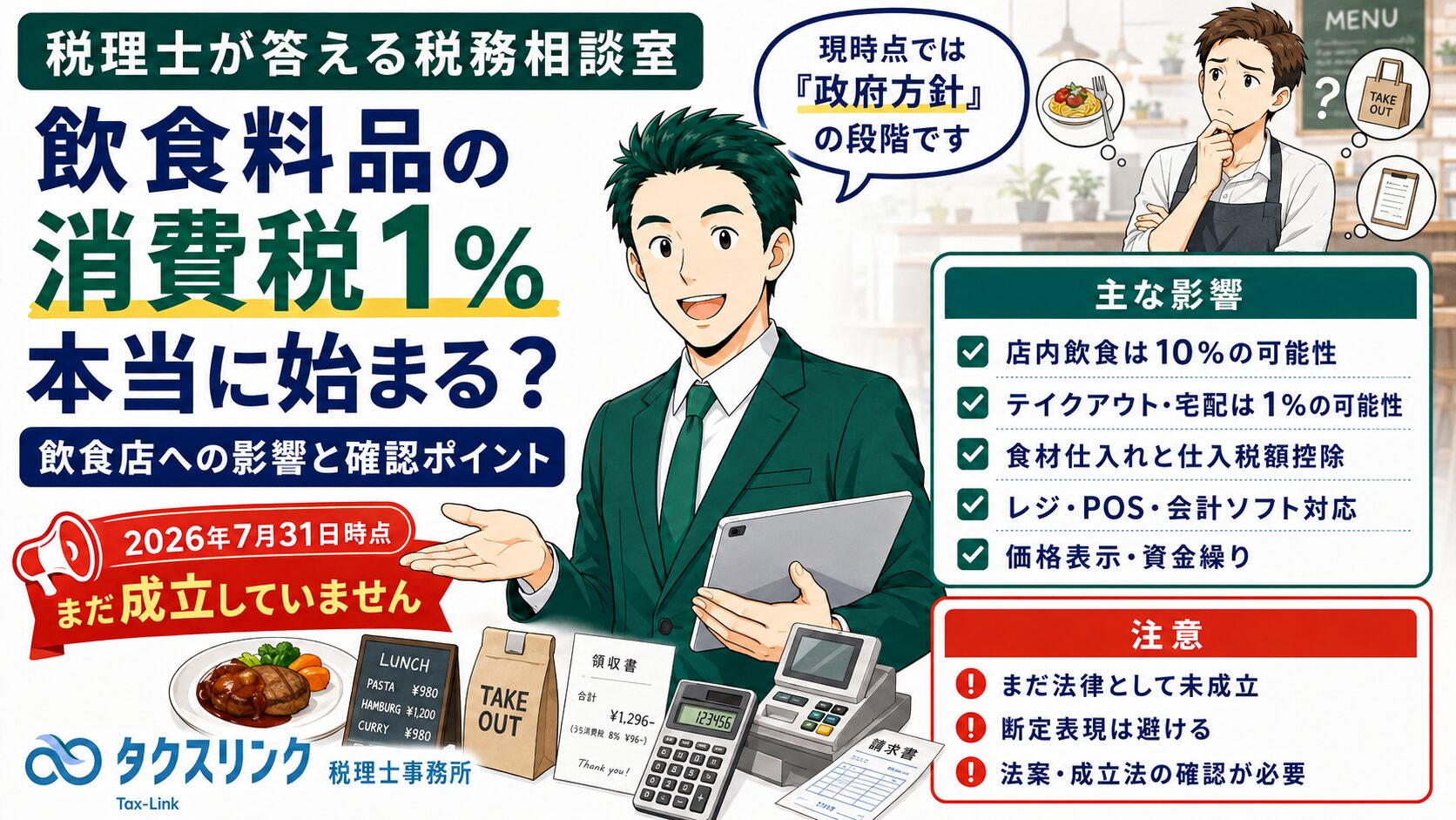 消費税１％の飲食店への影響