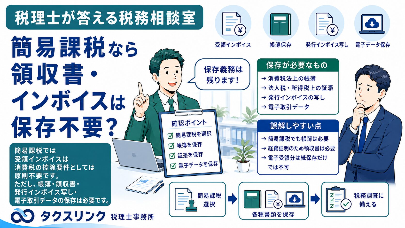 簡易課税と証憑保存義務