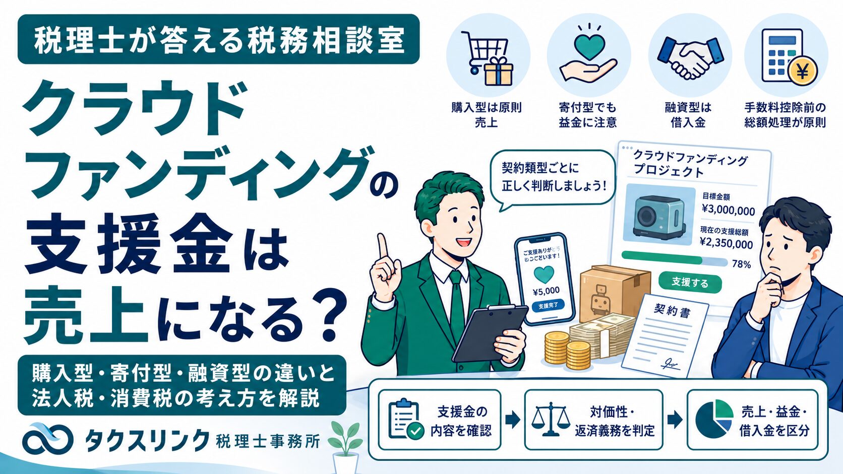 クラファンと税務