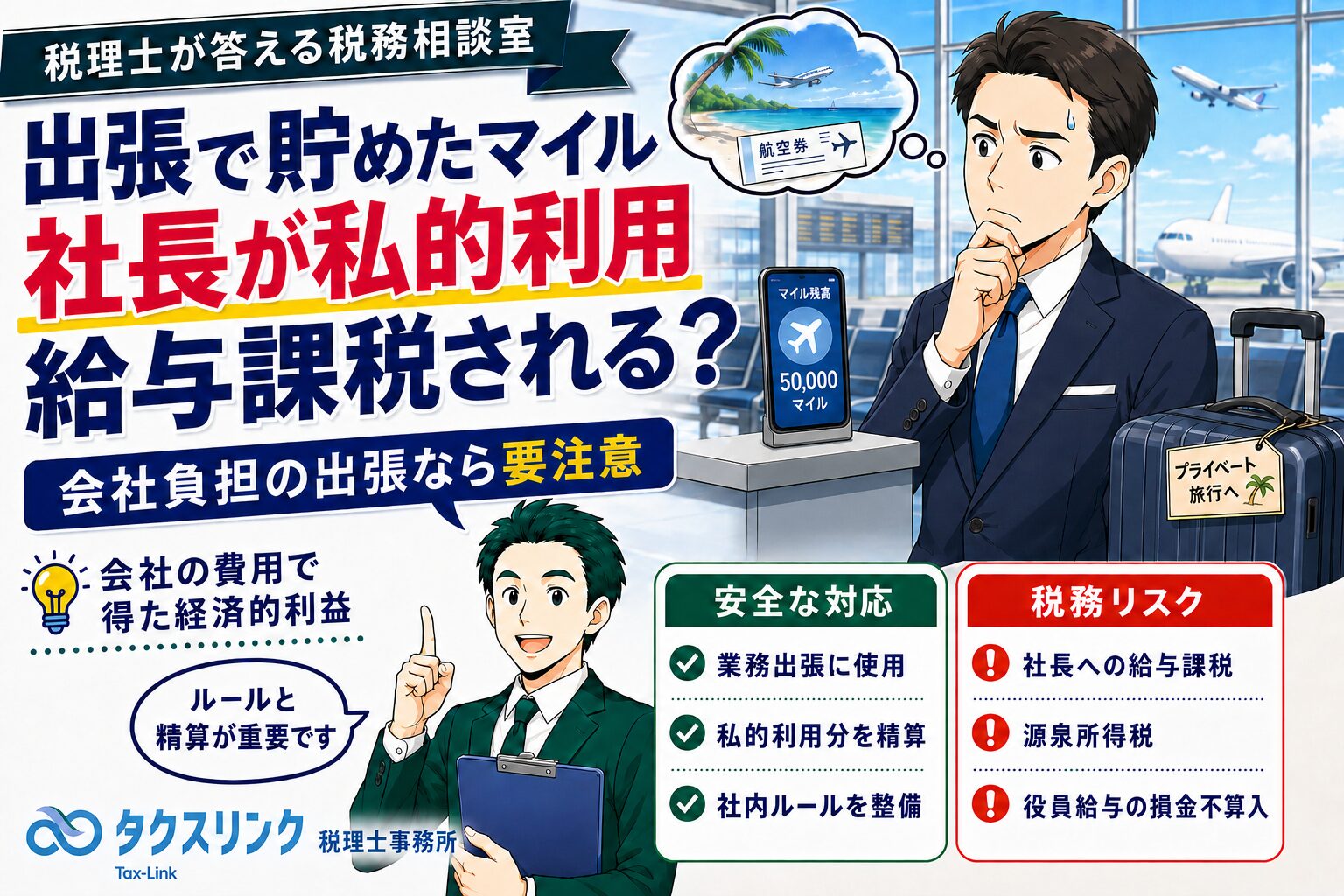 出張で貯めたマイルはプライベート利用しても大丈夫？