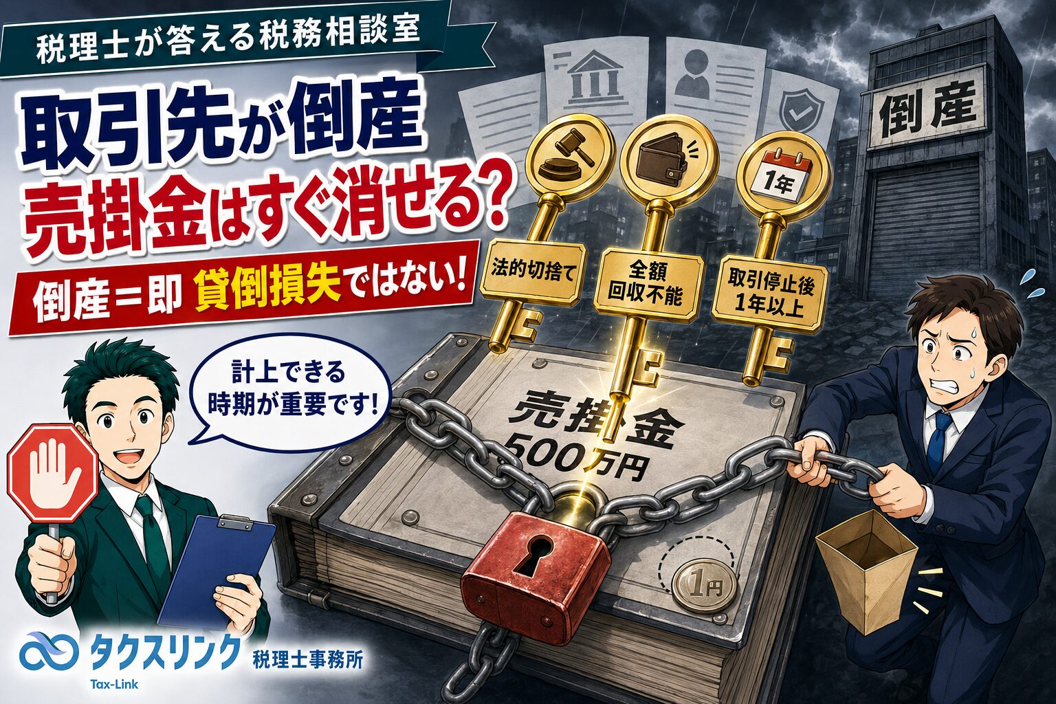 取引先が倒産したら売掛金はどうなる？