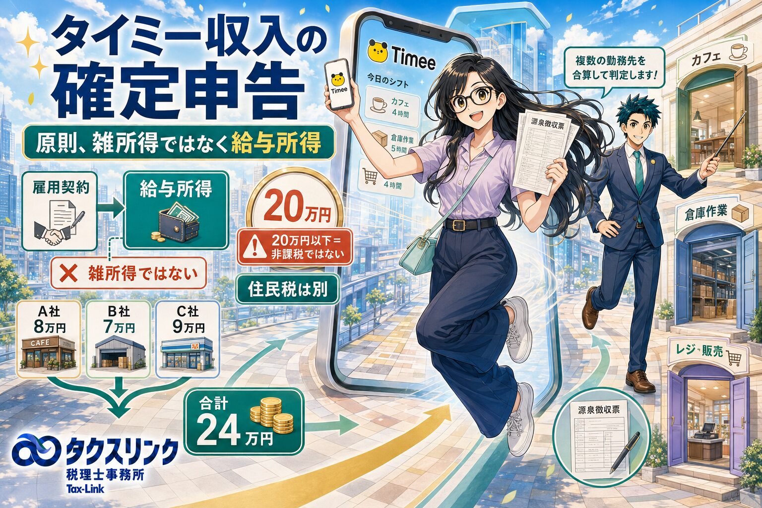 タイミーの収入は確定申告が必要？
