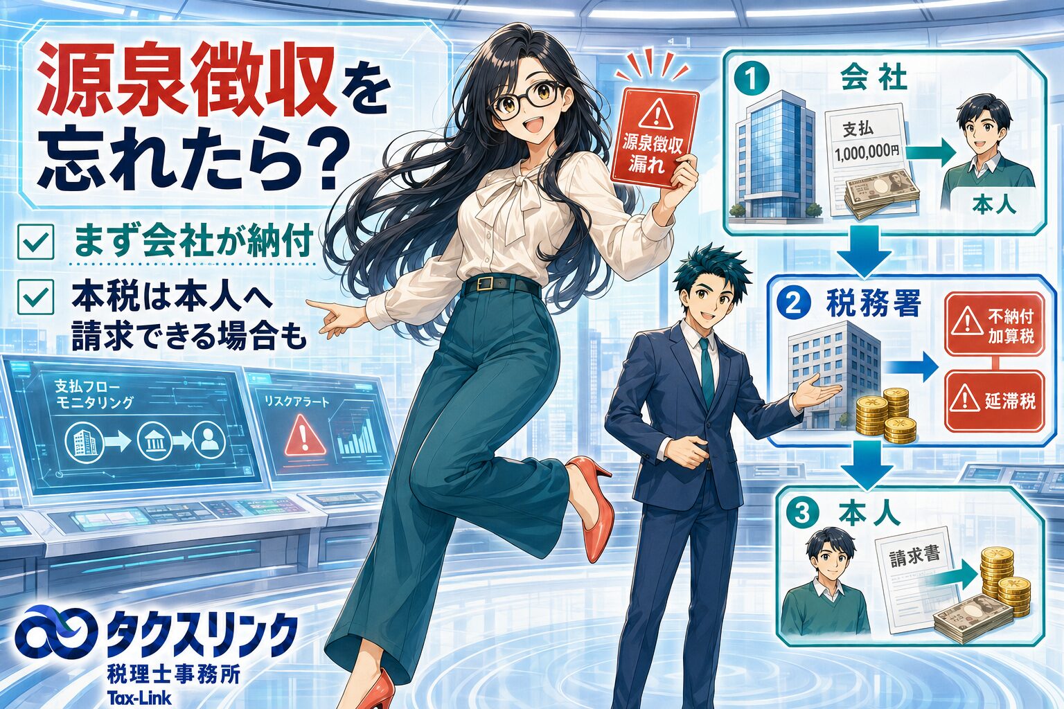 源泉徴収を忘れたらどうなる？