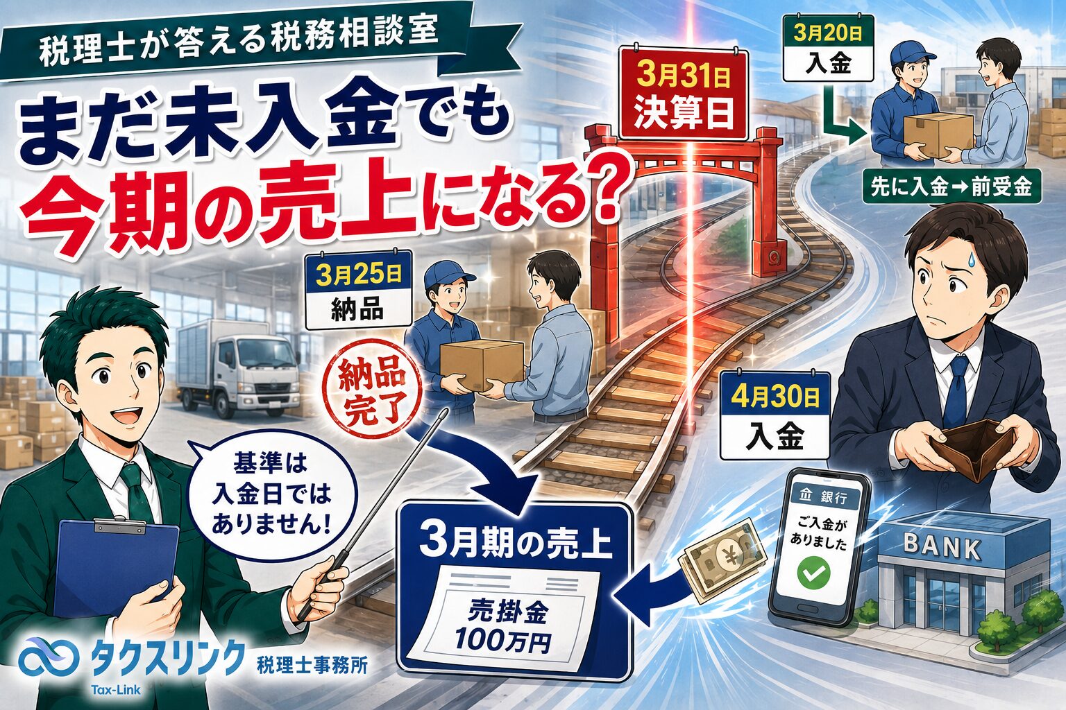 未入金でも売上計上になる？