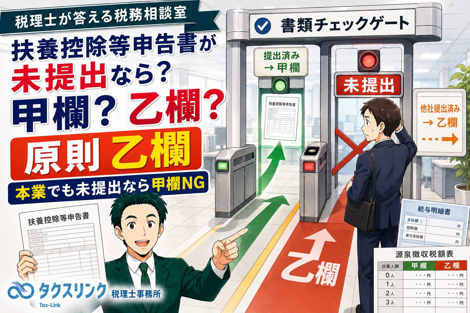 扶養控除等申告書を出さない従業員はどうなる？
