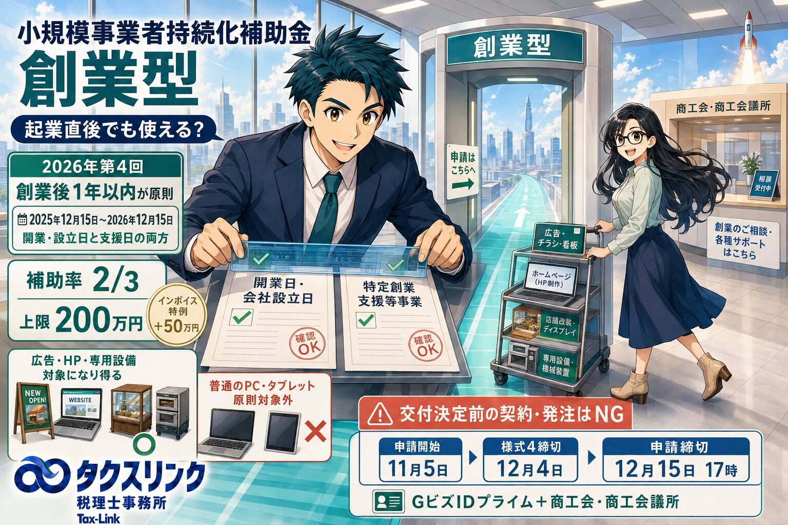 起業したばかりでも小規模事業者持続化補助金の創業型は使える？広告費・ホームページ・設備購入の対象範囲