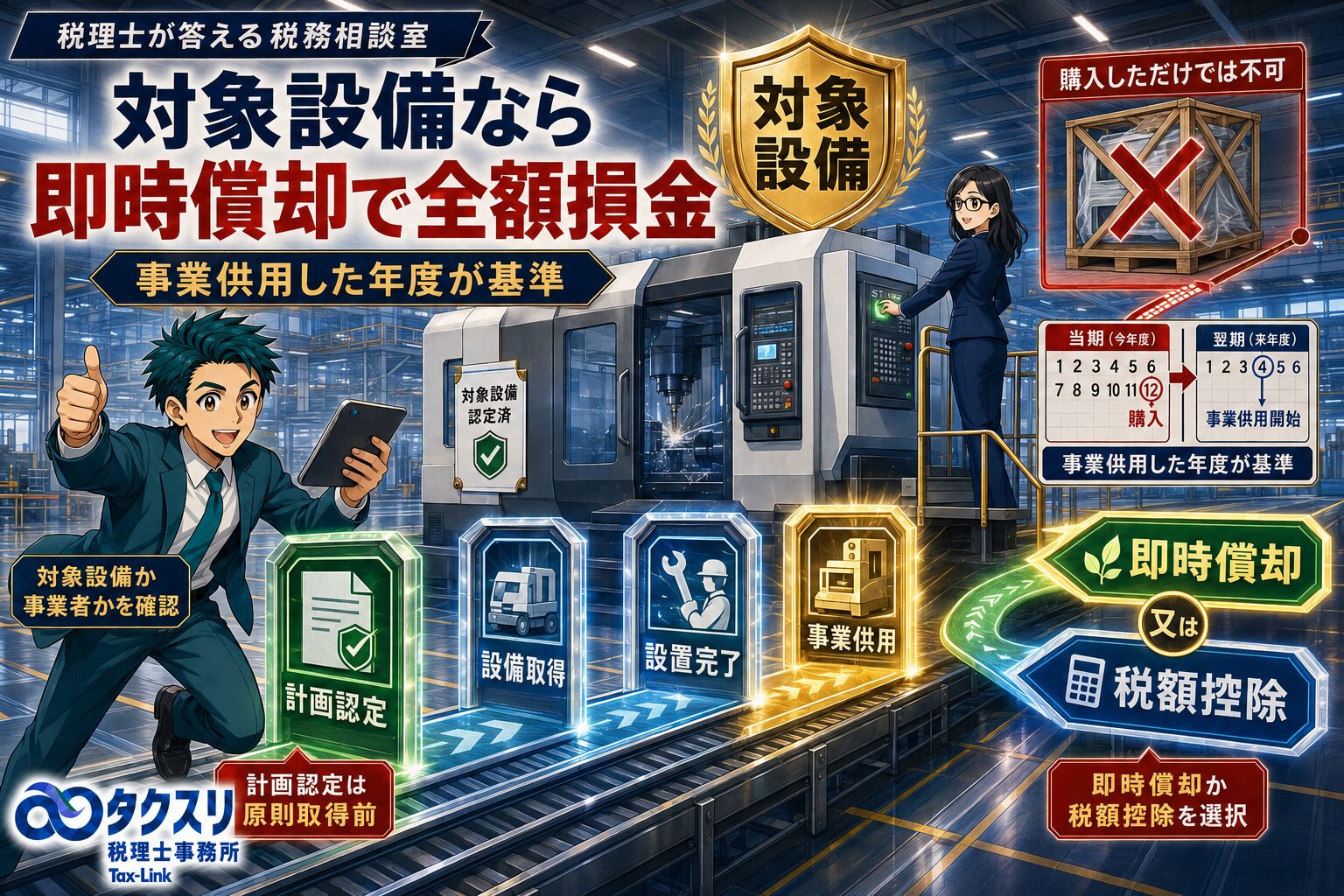 中小企業経営強化税制を使えば設備投資を全額損金にできる？
