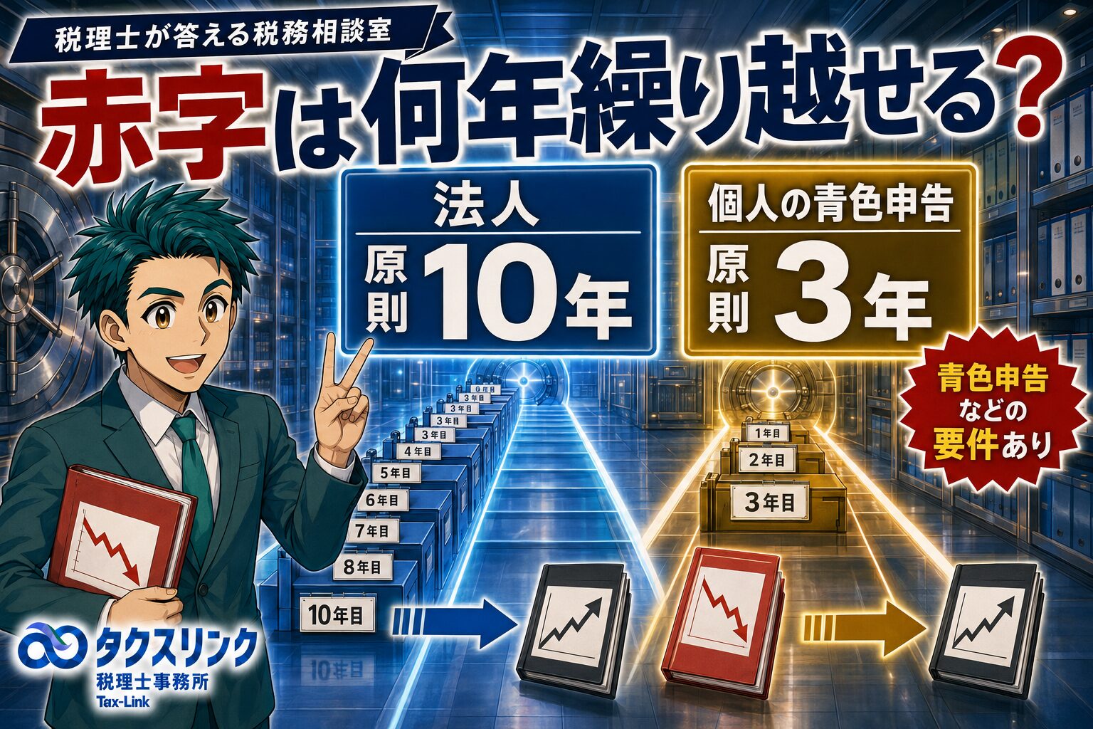 赤字は何年繰り越せる？
