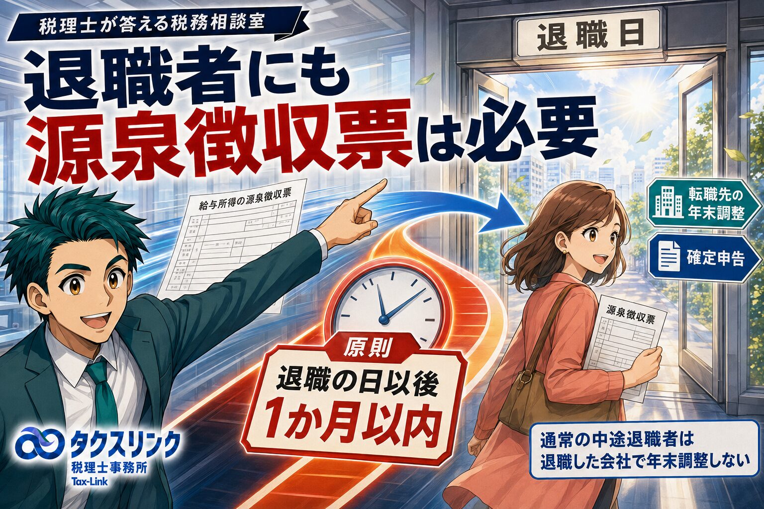 退職者にも源泉徴収票が必要？いつまでに渡せばいい？