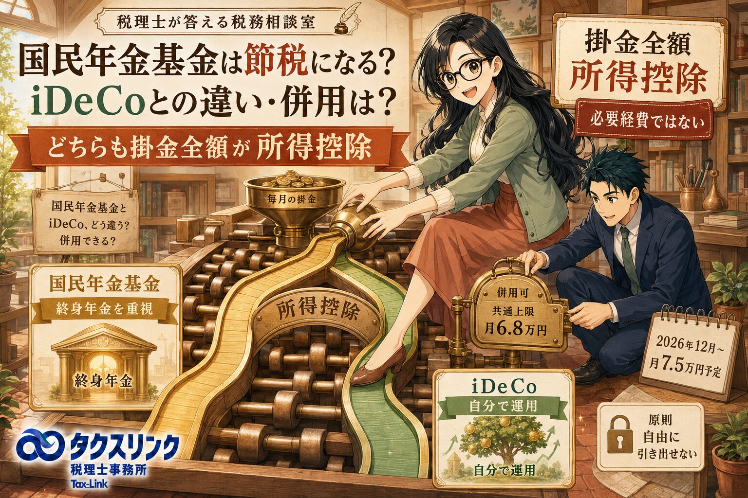 国民年金基金とは？iDeCoとの違い・併用は？