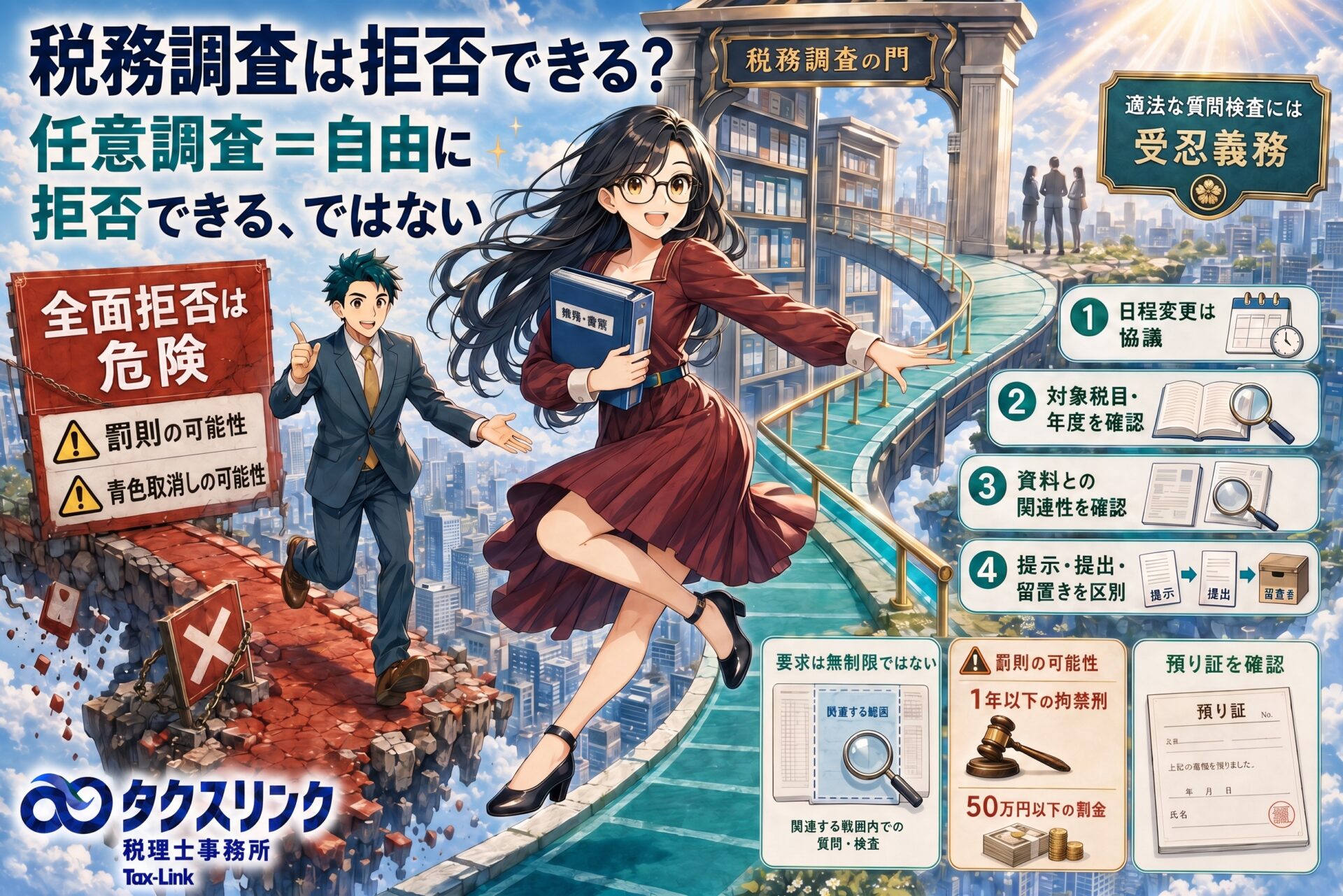 税務調査は任意？拒否できる？