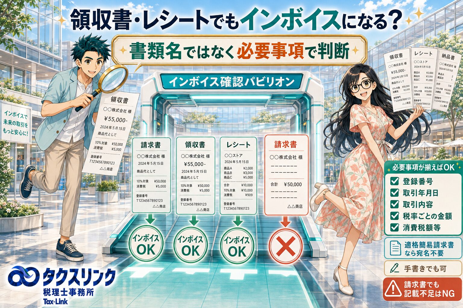 インボイスは領収書でもいい？