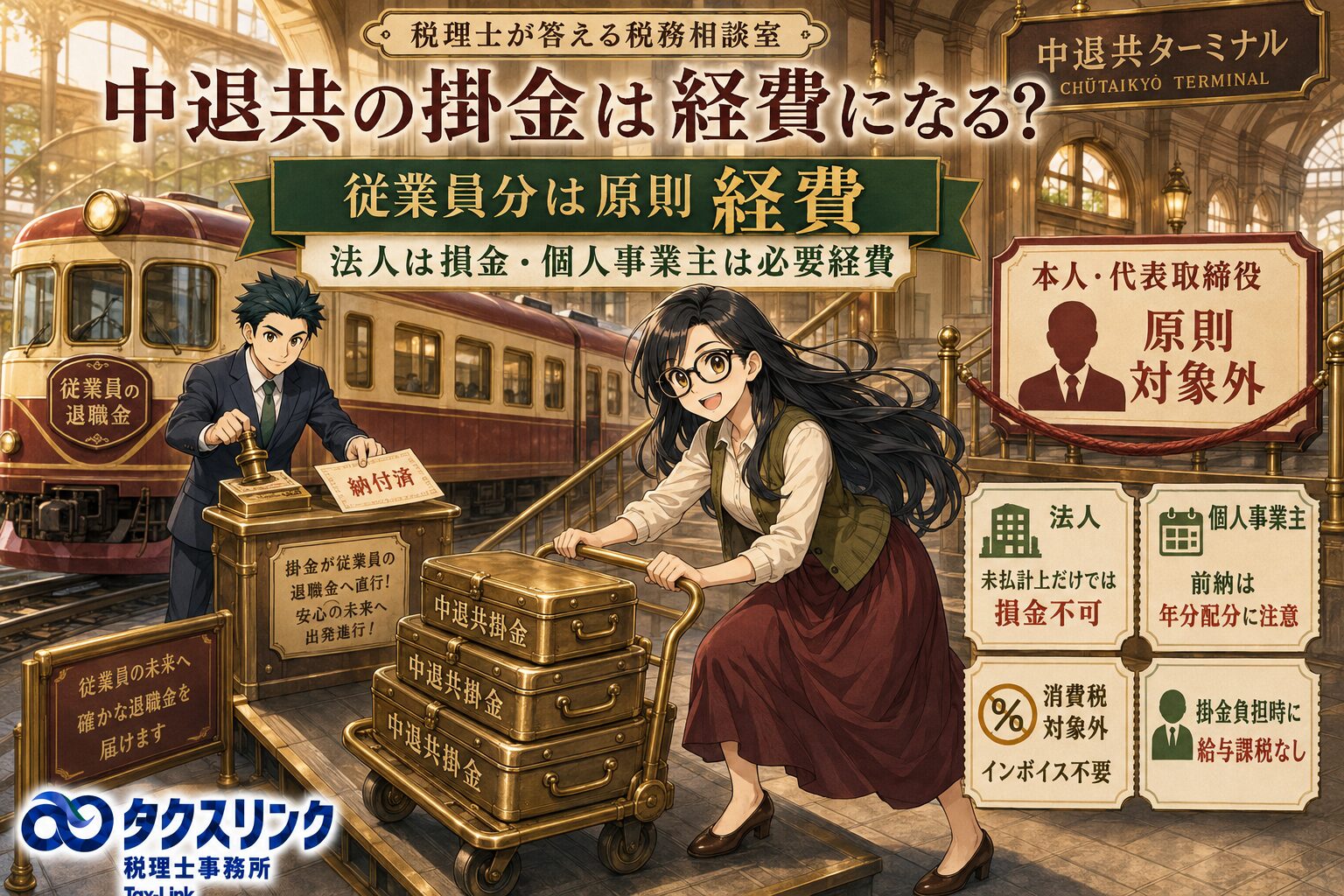 中退共の掛金は経費になる？