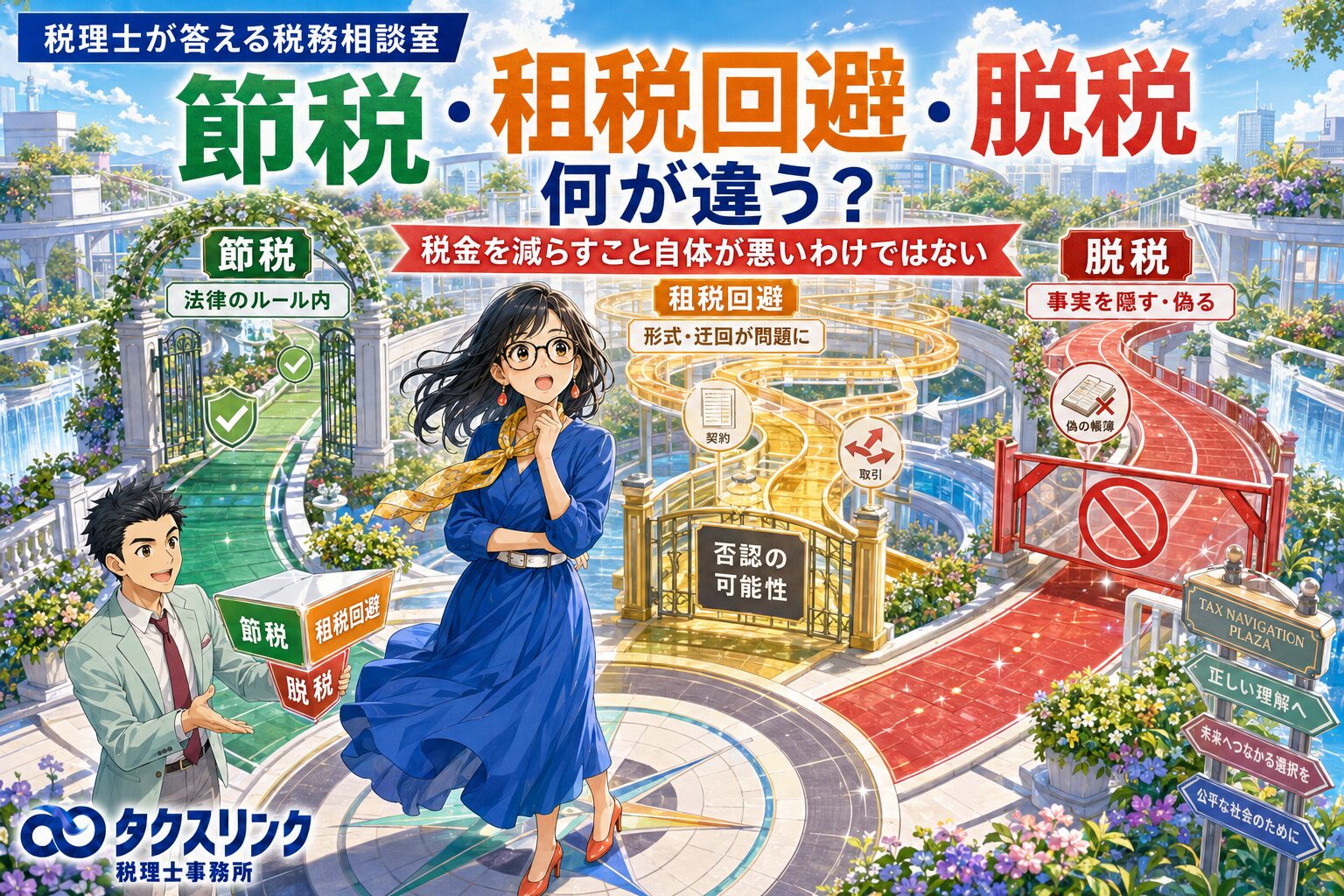 節税・脱税・租税回避の違い