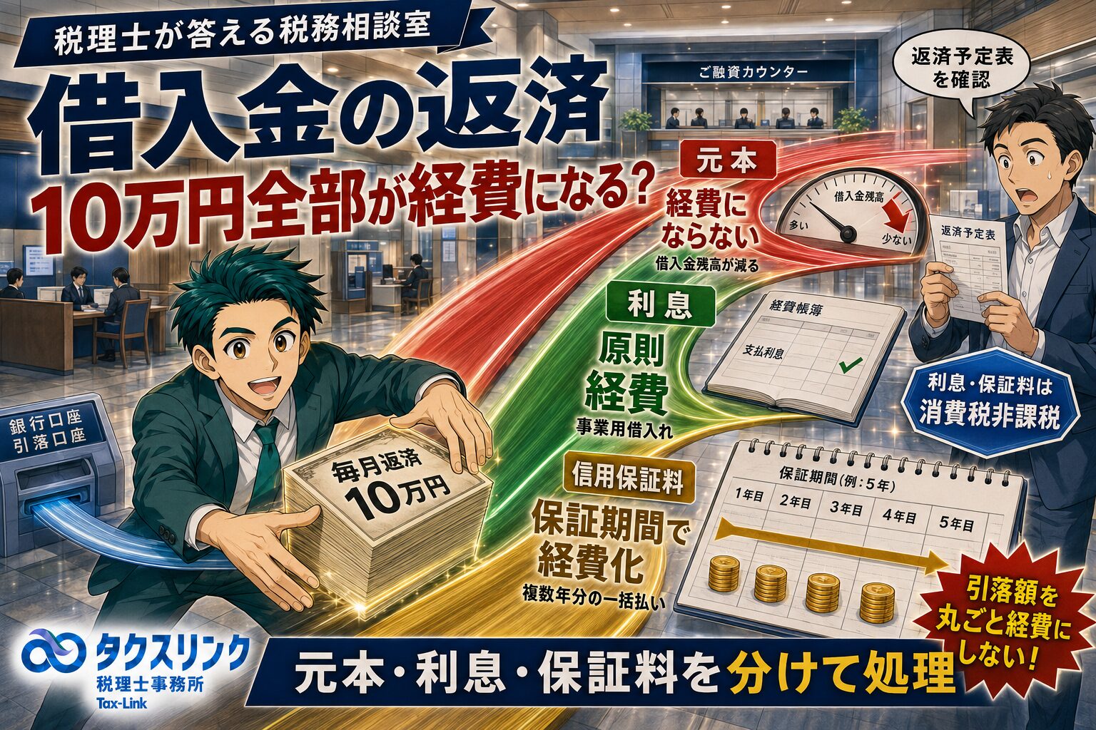 借入金の返済は経費になるの？