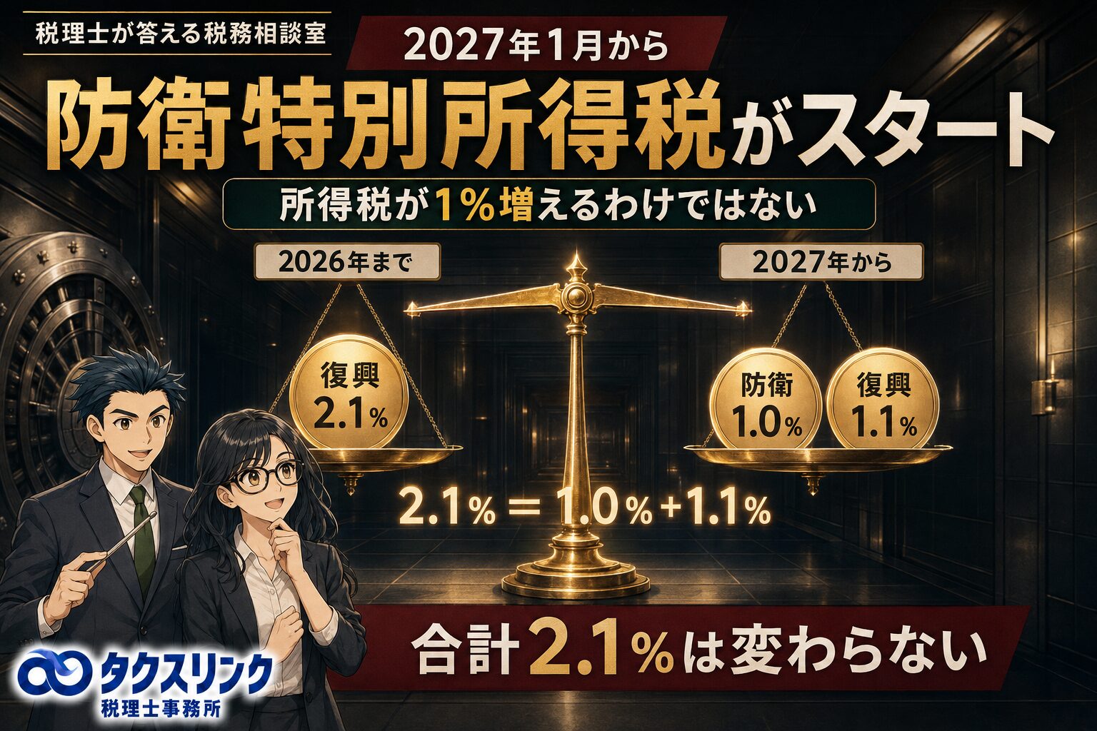 防衛特別所得税って？増税？
