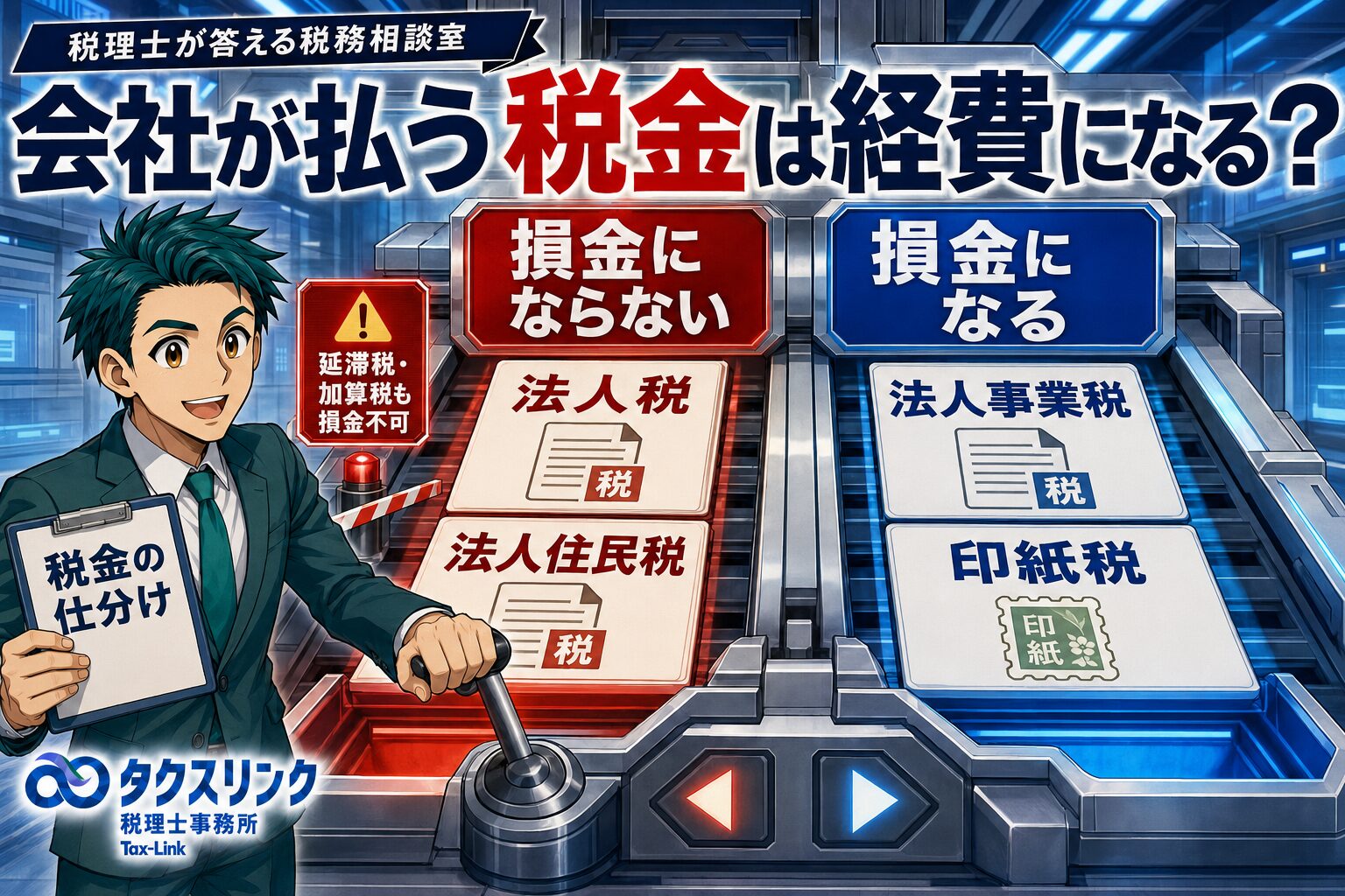 法人が払う税金は経費になる？