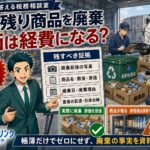 商品を廃棄したら経費になる?
