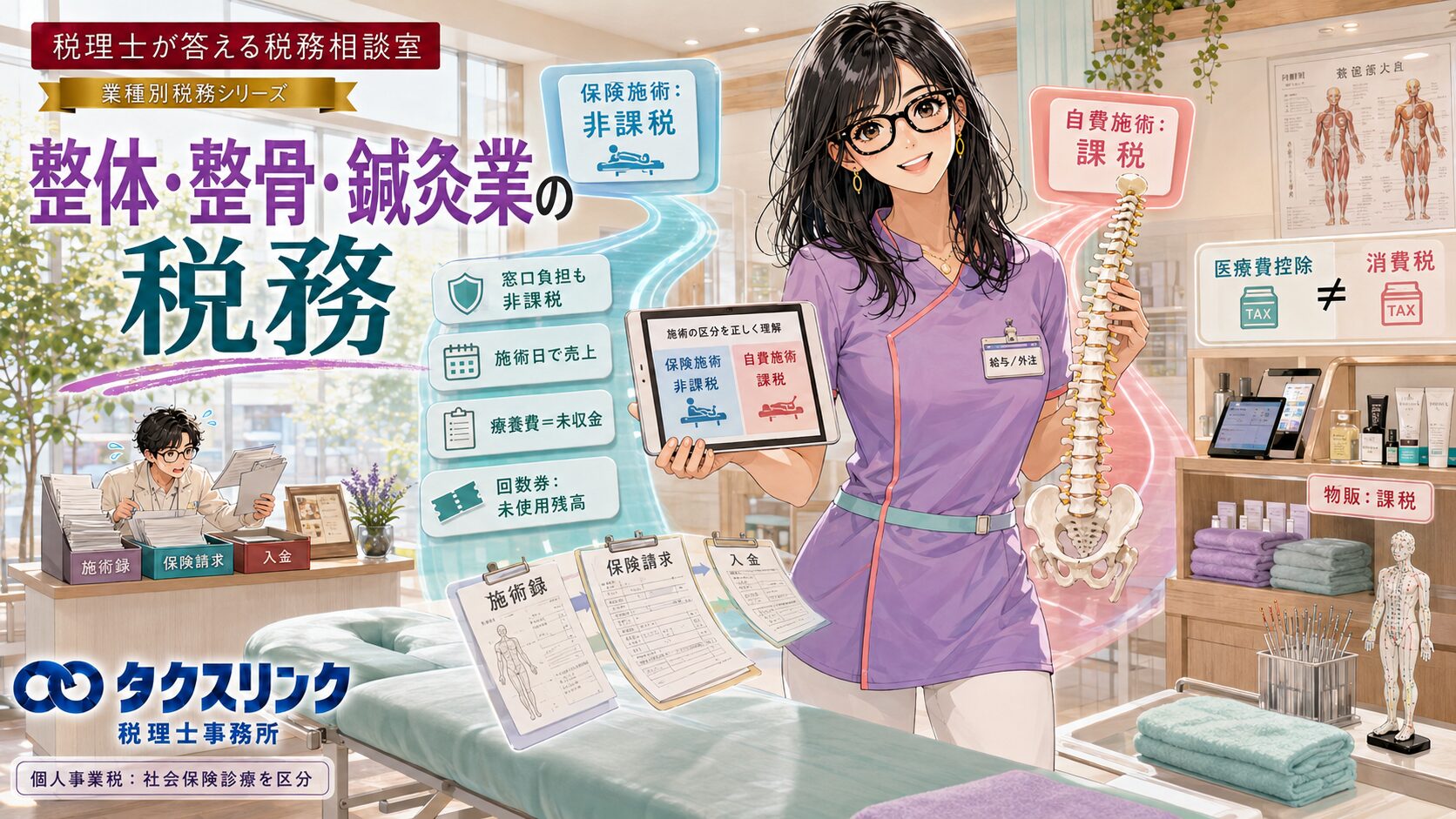 整体・整骨・鍼灸業の税務