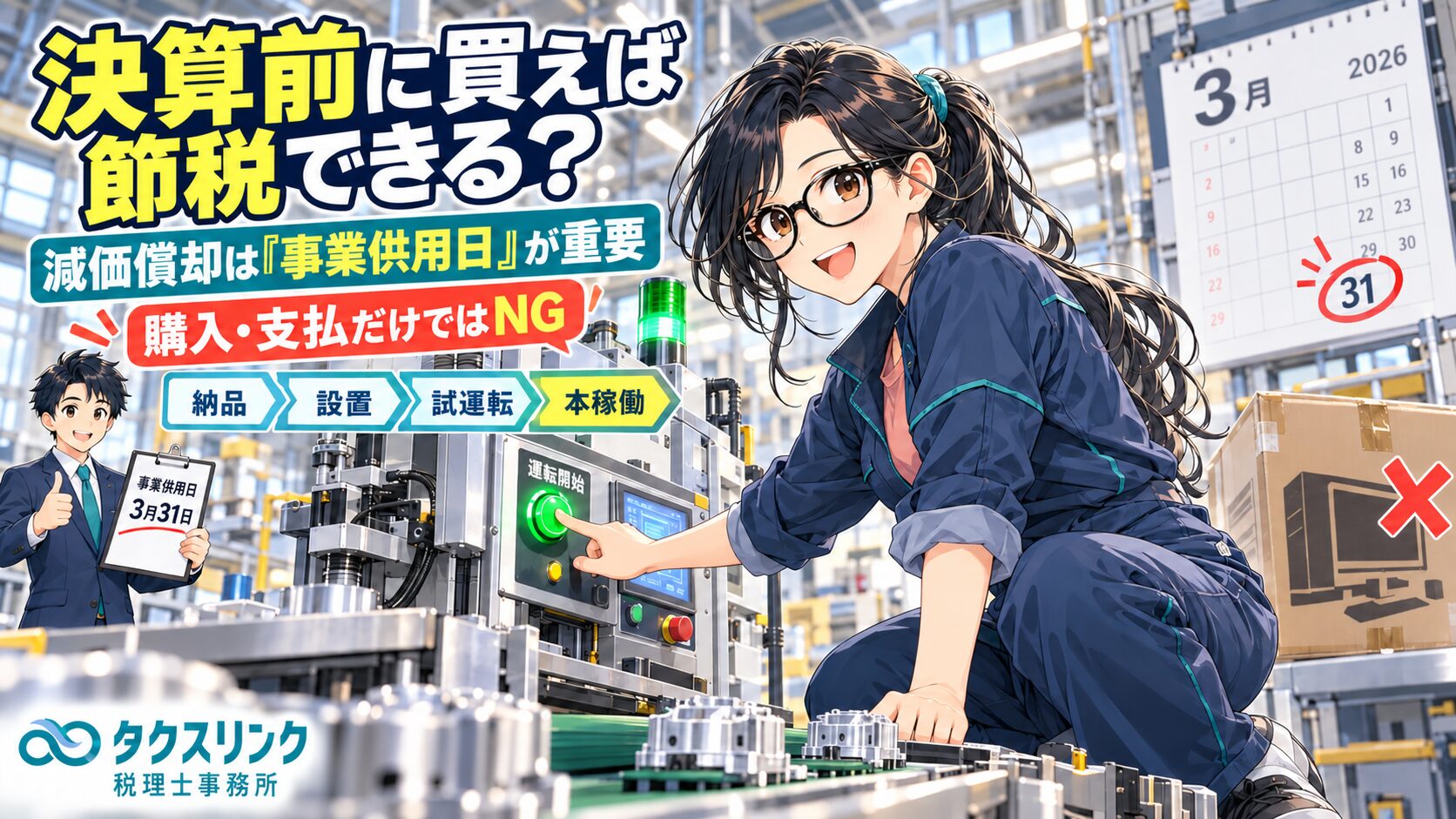 決算前に機械やパソコン、車を買えば節税できる？