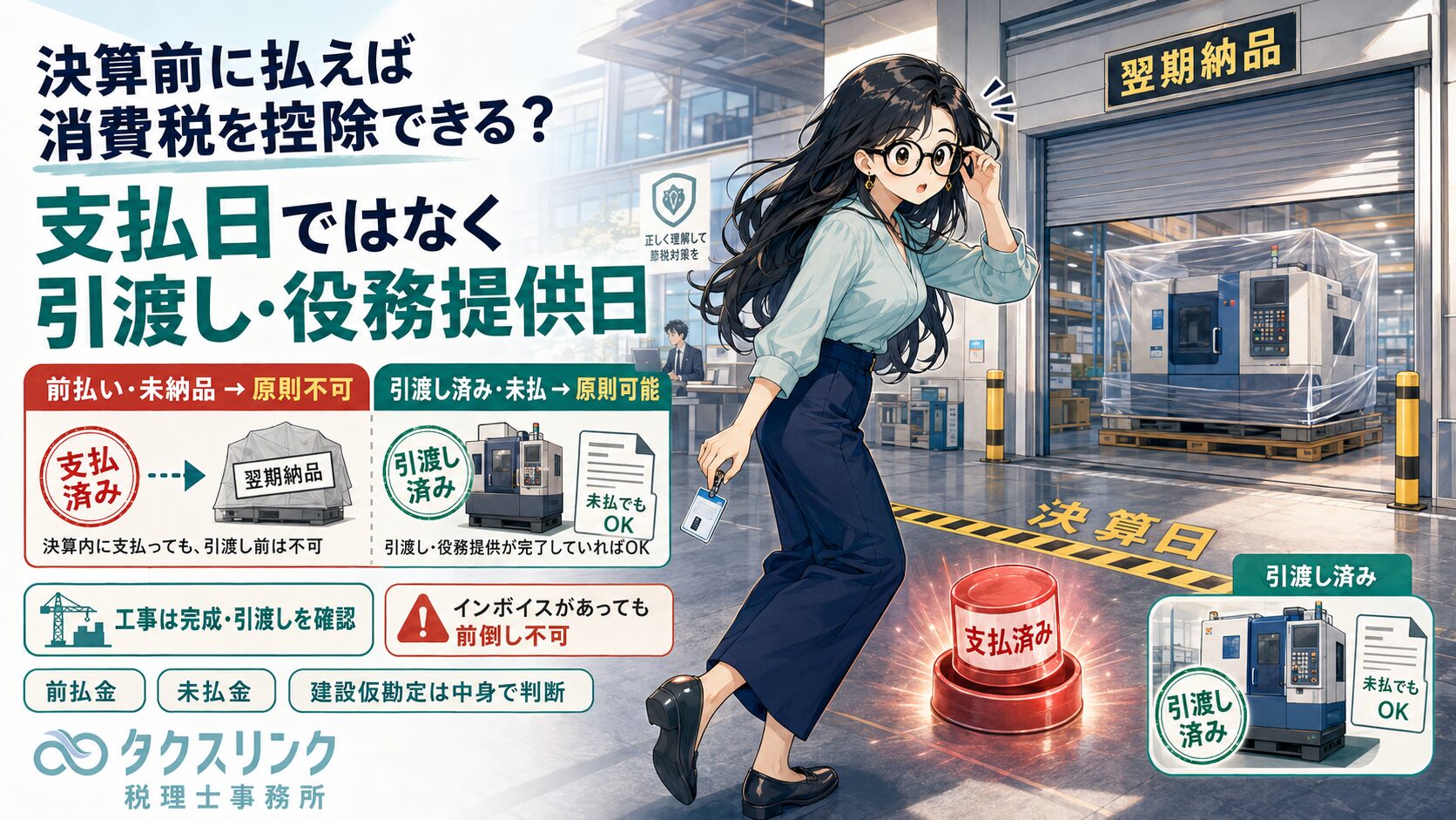 前払いの仕入税額控除可否