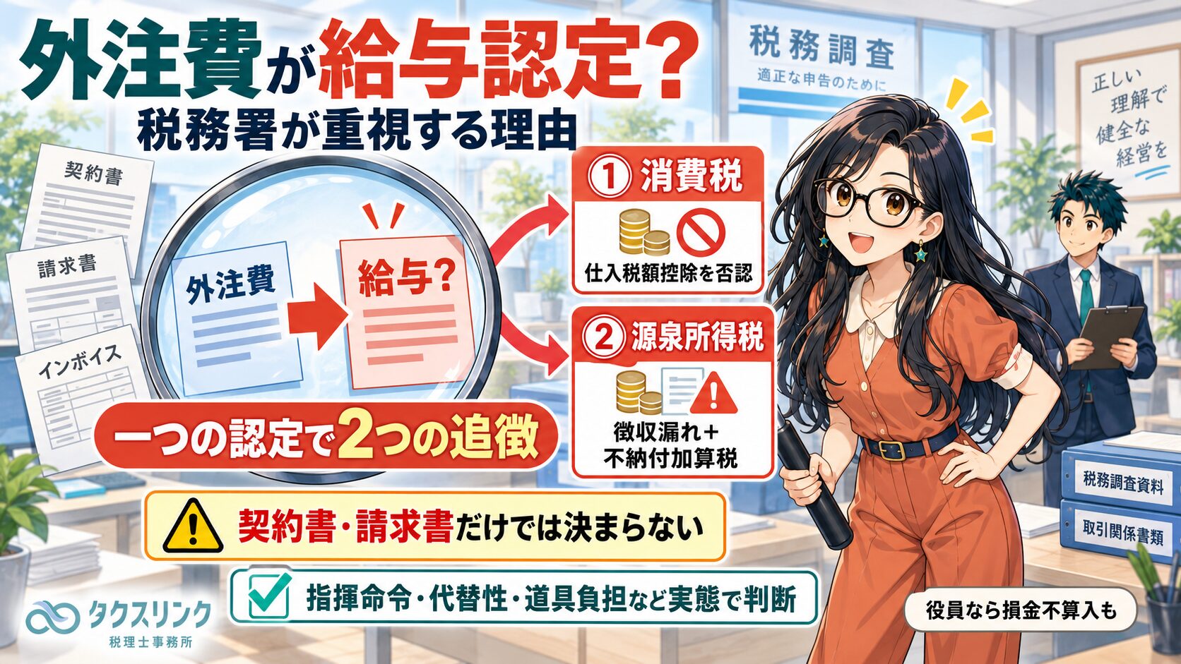 税務署が外注費を給与認定しようとする理由