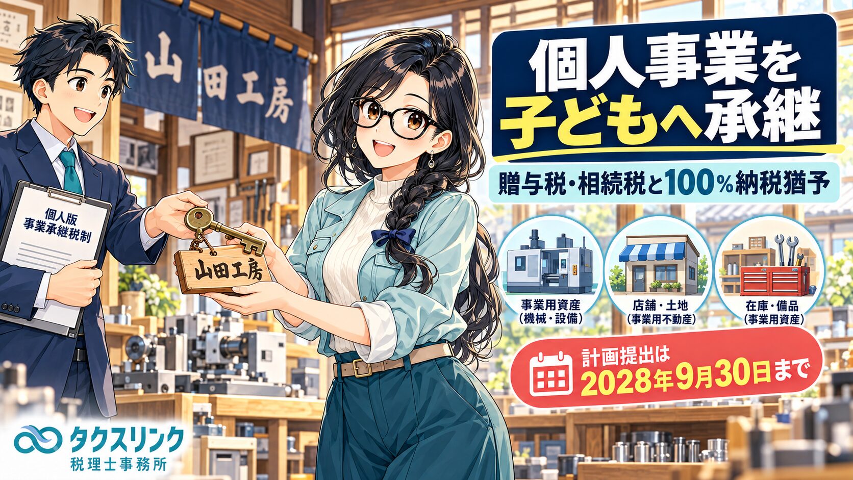 個人事業を子供に引き継いだら税金はいくらかかる？